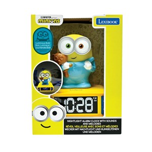 Réveil avec veilleuse les minions en 3d