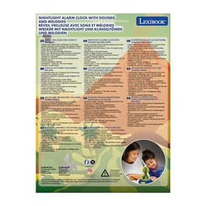 Réveil avec veilleuse dinosaure en 3d