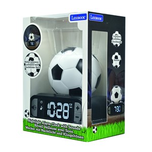 Réveil avec veilleuse ballon de football en 3d