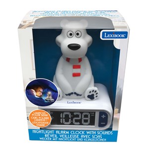 Réveil avec veilleuse ours polaire en 3d