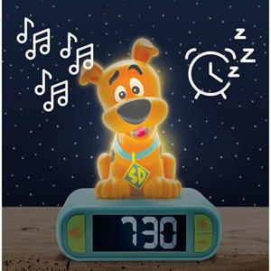Réveil avec veilleuse scooby doo en 3d