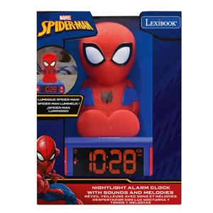 Réveil avec veilleuse spiderman 3d