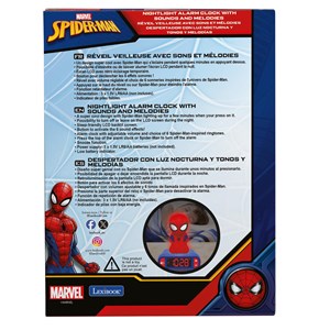 Réveil avec veilleuse spiderman 3d