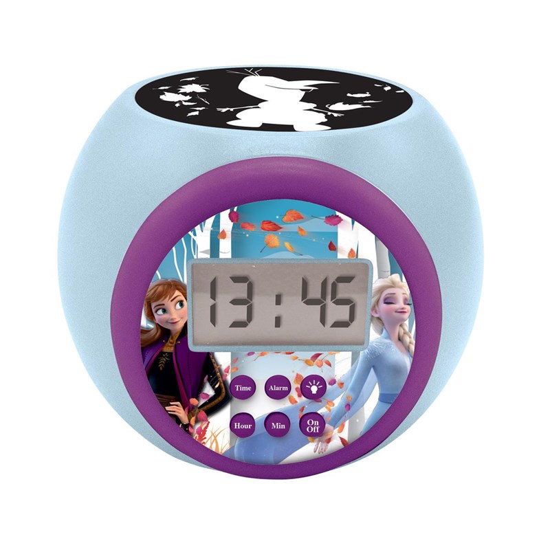 Réveil projecteur reine des neiges