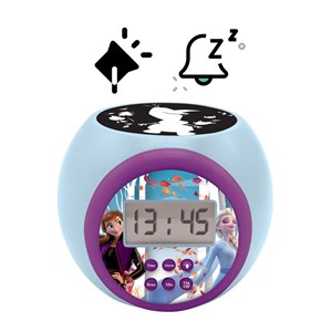 Réveil projecteur reine des neiges