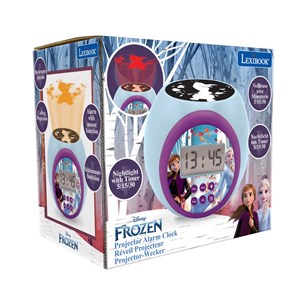 Réveil projecteur reine des neiges