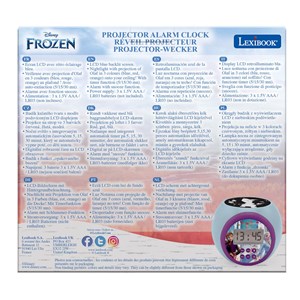 Réveil projecteur reine des neiges