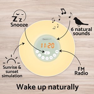 Radio réveil simulateur d’aube decotech