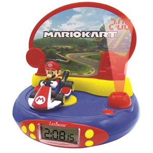 Réveil projecteur nintendo mario kart en 3d