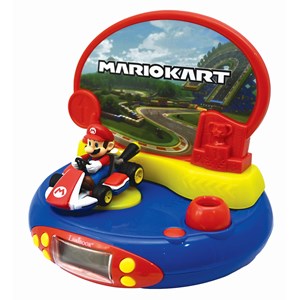 Réveil projecteur nintendo mario kart en 3d