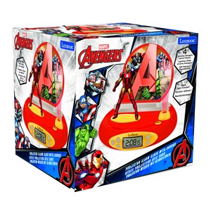 Réveil projecteur avengers avec iron man en 3d