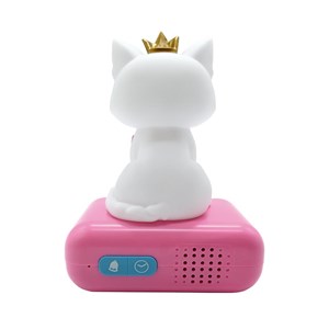 Réveil avec veilleuse lumineuse chat en 3d