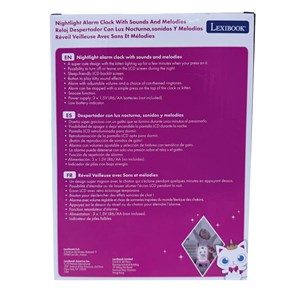 Réveil avec veilleuse lumineuse chat en 3d