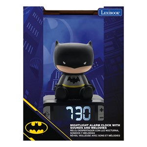 Réveil avec veilleuse batman en 3d