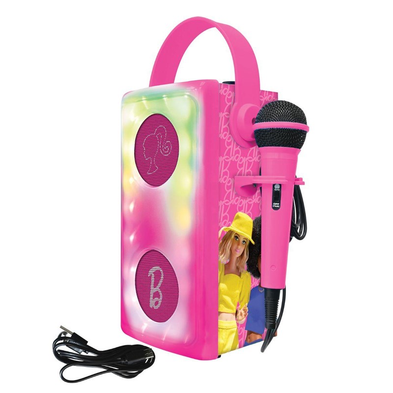 Puissante enceinte bluetooth lumineuse barbie avec micro