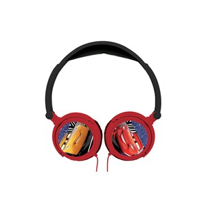 Casque stéréo filaire pliable avec limitation de volume d'écoute disney cars