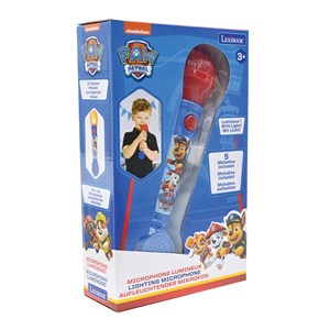Microphone lumineux avec mélodies et effets sonores pat’patrouille
