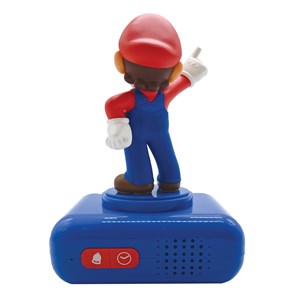 Réveil avec veilleuse super mario en 3d
