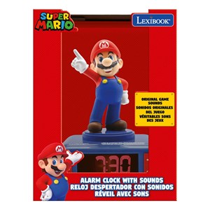 Réveil avec veilleuse super mario en 3d