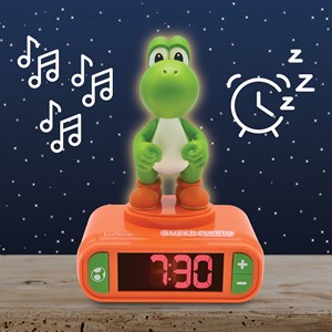 Réveil avec veilleuse yoshi en 3d