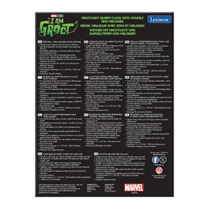 Réveil avec veilleuse groot des gardiens de la galaxie 3d