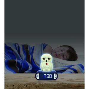 Réveil avec veilleuse hedwige en 3d