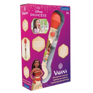 Microphone lumineux avec mélodies et effets sonores vaiana