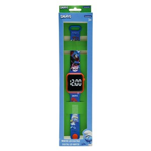 Montre digitale led schtroumpfs