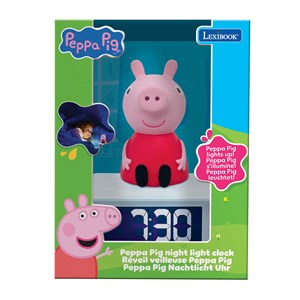 Réveil avec veilleuse peppa pig en 3d