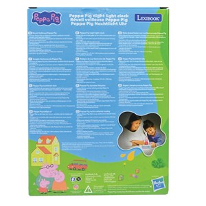 Réveil avec veilleuse peppa pig en 3d