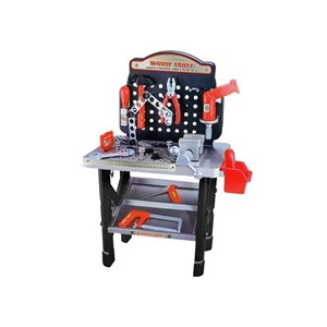 Ensemble jouet etabli bricolage pour enfant avec outils  69x26,5 x75 cm