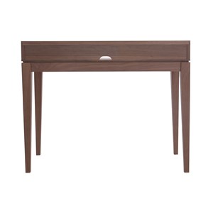 Bureau avec rangements bois foncé noyer l110 cm sekret