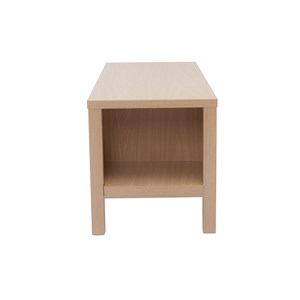 Banc d'entrée finition bois clair chêne avec coussin l100 cm gumby