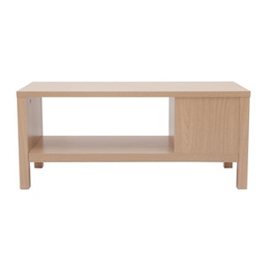 Banc d'entrée finition bois clair chêne avec coussin l100 cm gumby