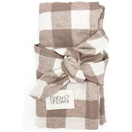 Lot de 2 langes minimax vichy caramel (140 x 100 m)