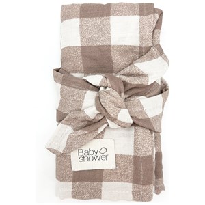 Lot de 2 langes minimax vichy caramel (140 x 100 m)