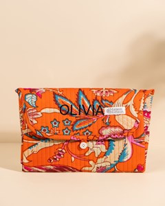 Matelas à langer de voyage wulan orange vintage