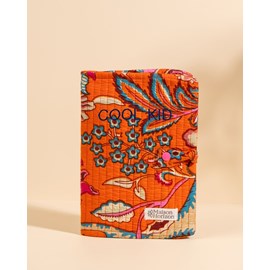 Couverture de carnet noi  orange vintage