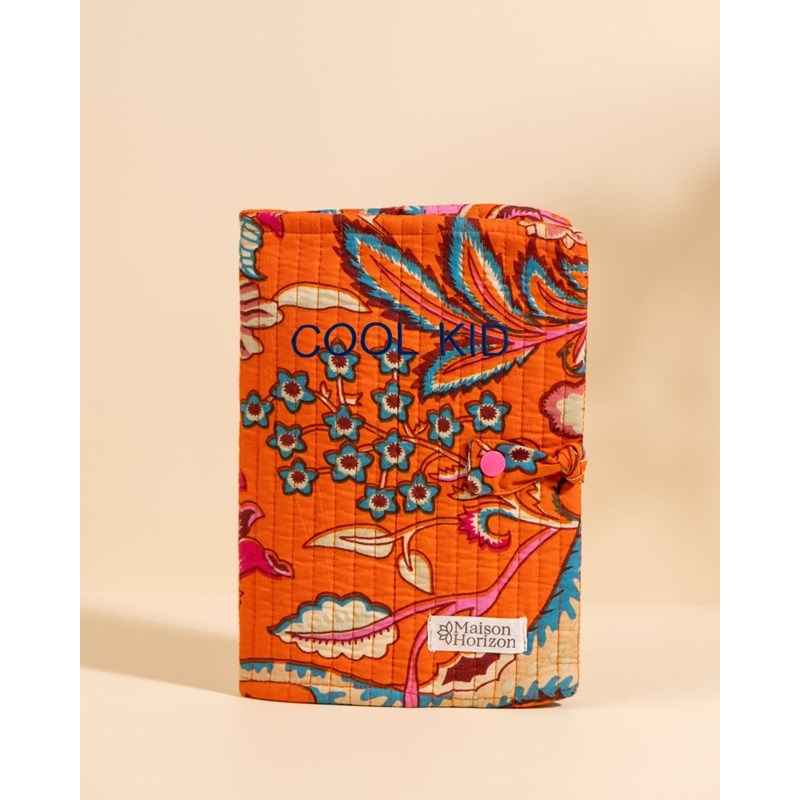 Couverture de carnet noi orange vintage
