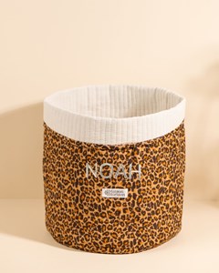 Panier de rangement décoratif manila new leopard