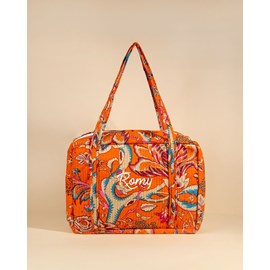 Sac week-end ou à langer lola orange vintage