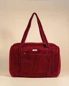 Sac week-end ou à langer lola velours lie de vin