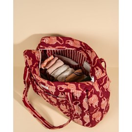 Sac week-end ou à langer lola jungle lie de vin