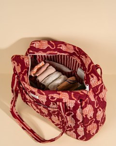 Sac week-end ou à langer lola jungle lie de vin