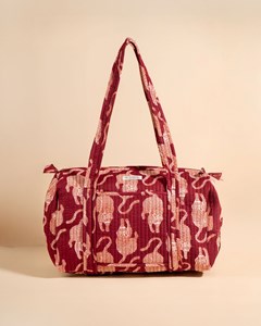 Sac à langer ou de journée sunee jungle lie de vin