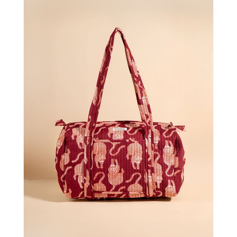 Sac à langer ou de journée sunee jungle lie de vin