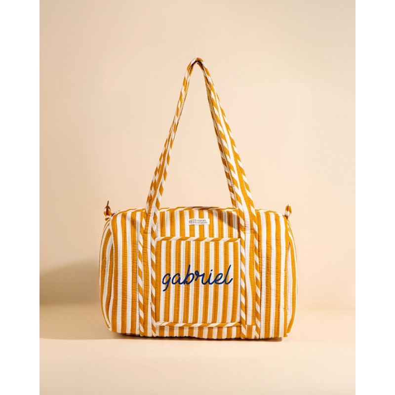 Sac à langer ou de journée sunee rayé mocha