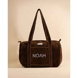 Sac à langer ou de journée sunee velours chocolat