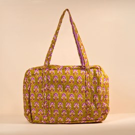 Sac week-end ou à langer kaki violet