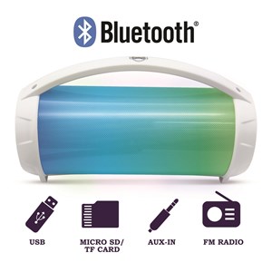 Enceinte bluetooth sans-fil lumineuse avec micro iparty